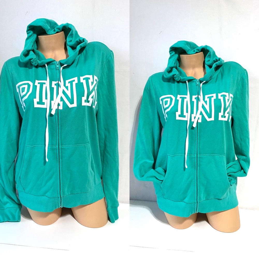 PINK Victoria Secret full zip hooded sweater NEW